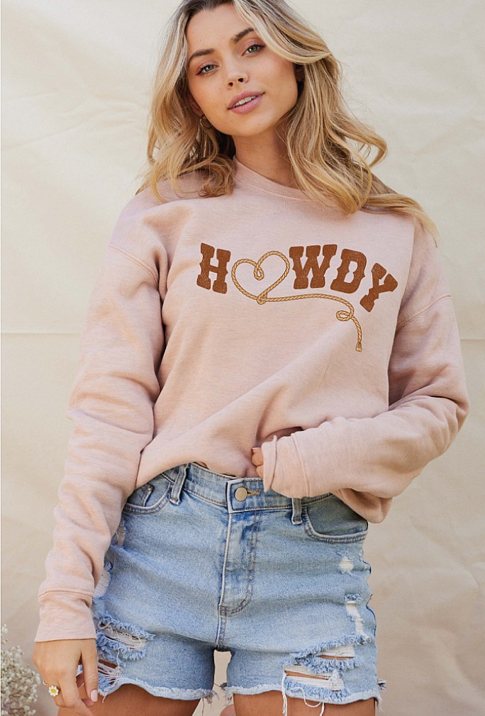 Howdy Graphic Sweatshirt