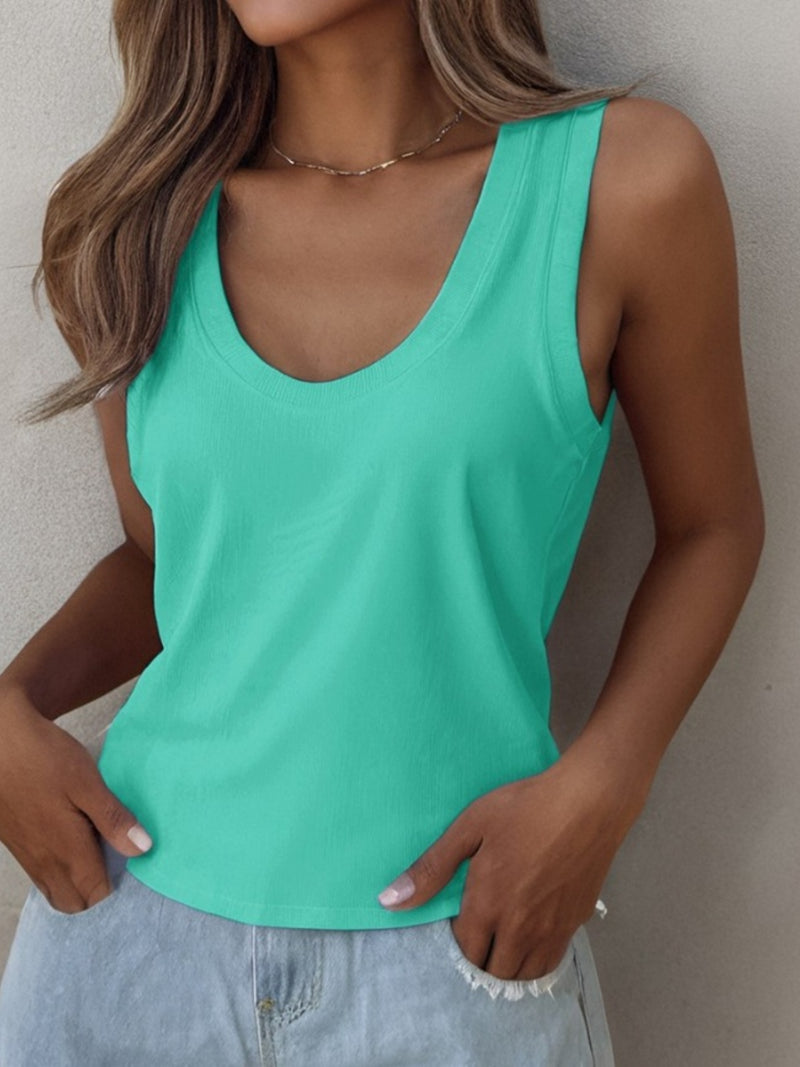 Alexandria Solid Scoop Neck Tank