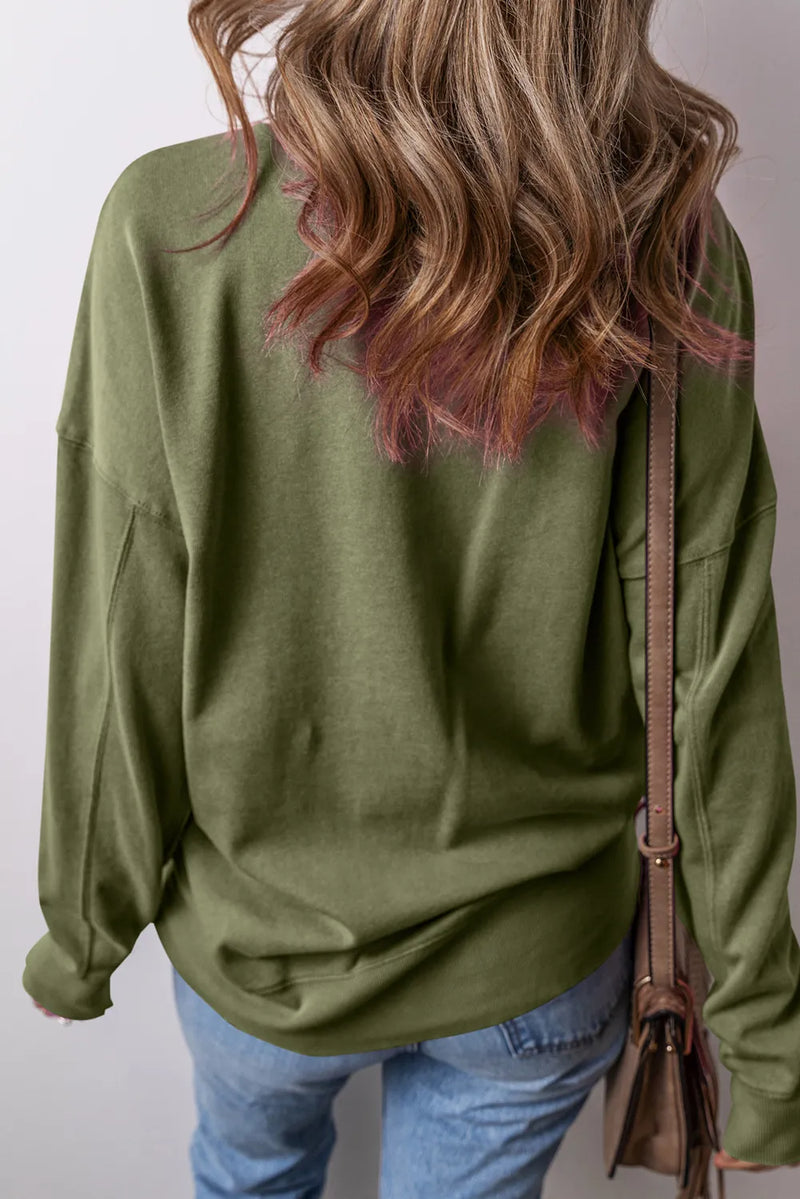 Marissa Round Neck Long Sleeve Sweatshirt