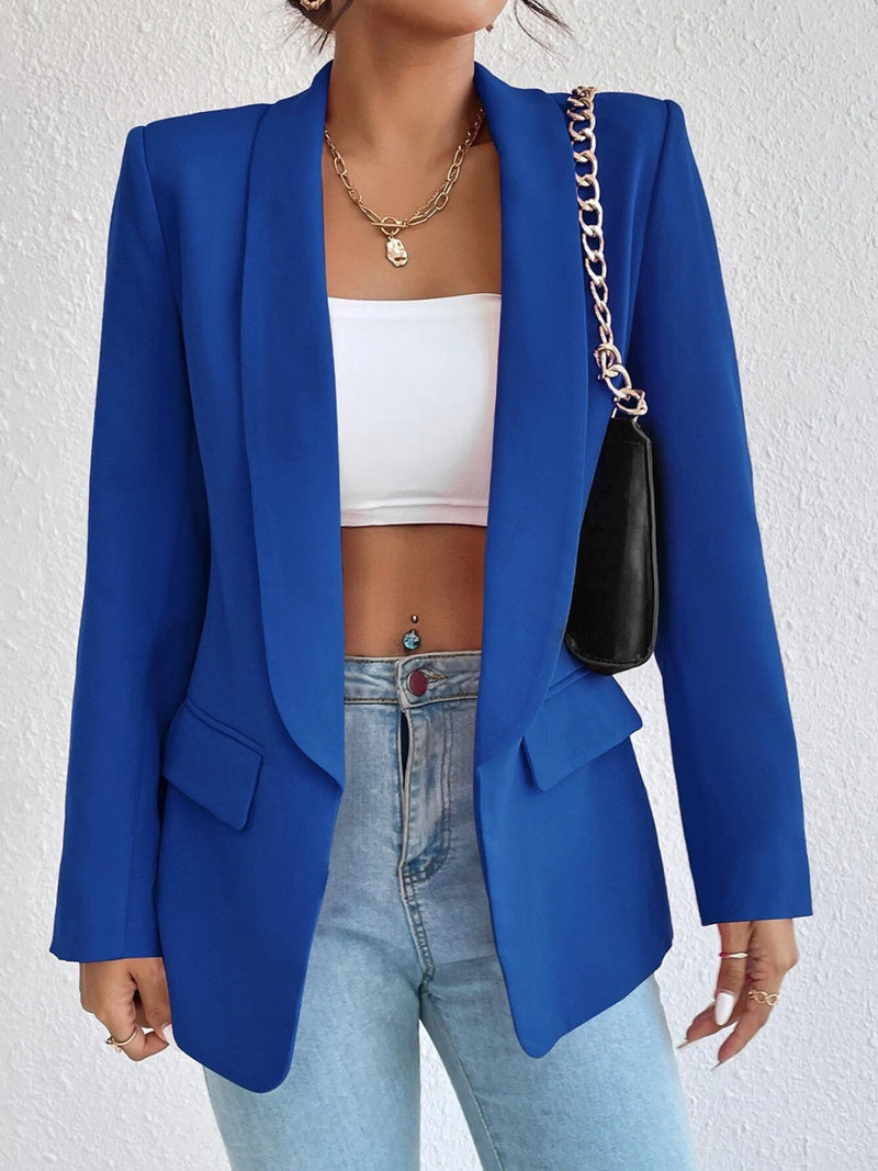 Chloe Shawl Collar Long Sleeve Blazer