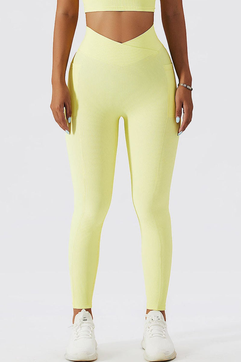 Frankie Basic Bae Crossover Waist Active Leggings