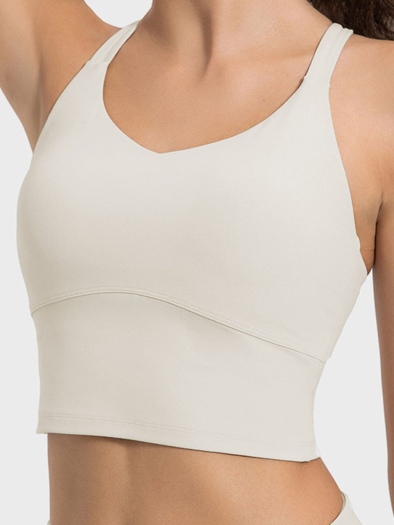 Piper Crisscross Round Neck Active Tank