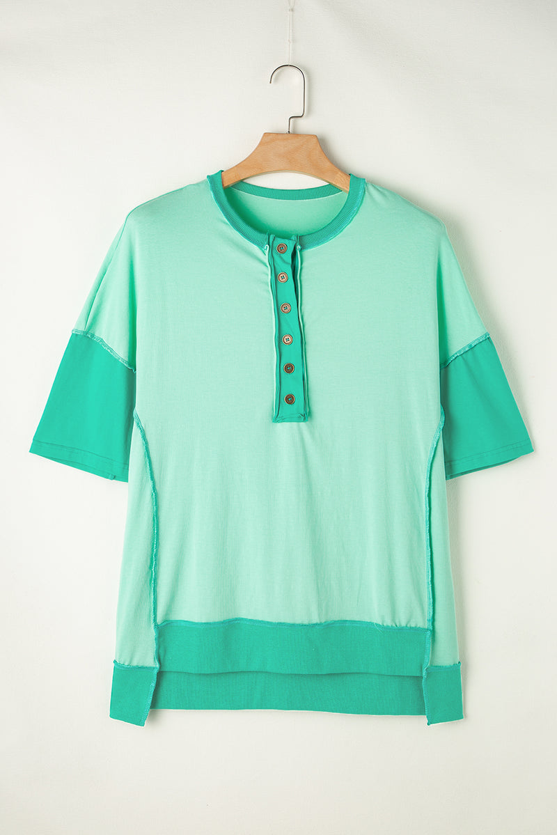 Lyra High-Low Round Neck Half Sleeve T-Shirt