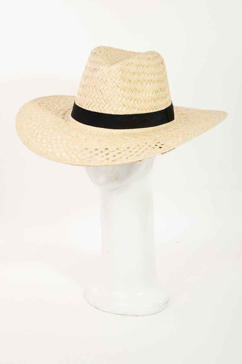 Landyn Basket Weave Straw Sun Hat