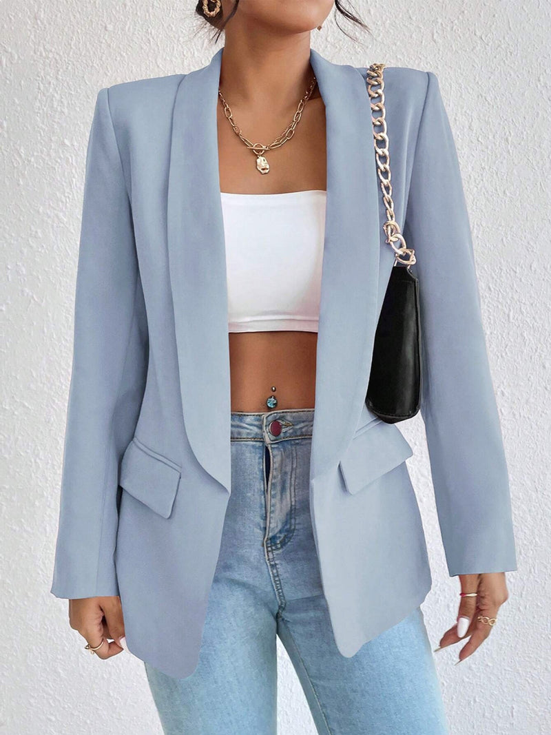 Chloe Shawl Collar Long Sleeve Blazer