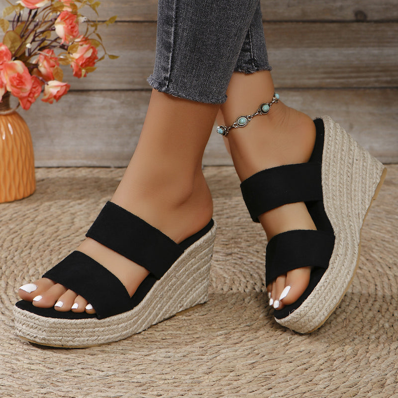 Remington Open Toe Wedge Sandals