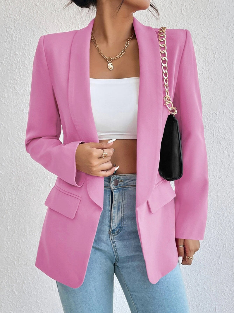 Chloe Shawl Collar Long Sleeve Blazer