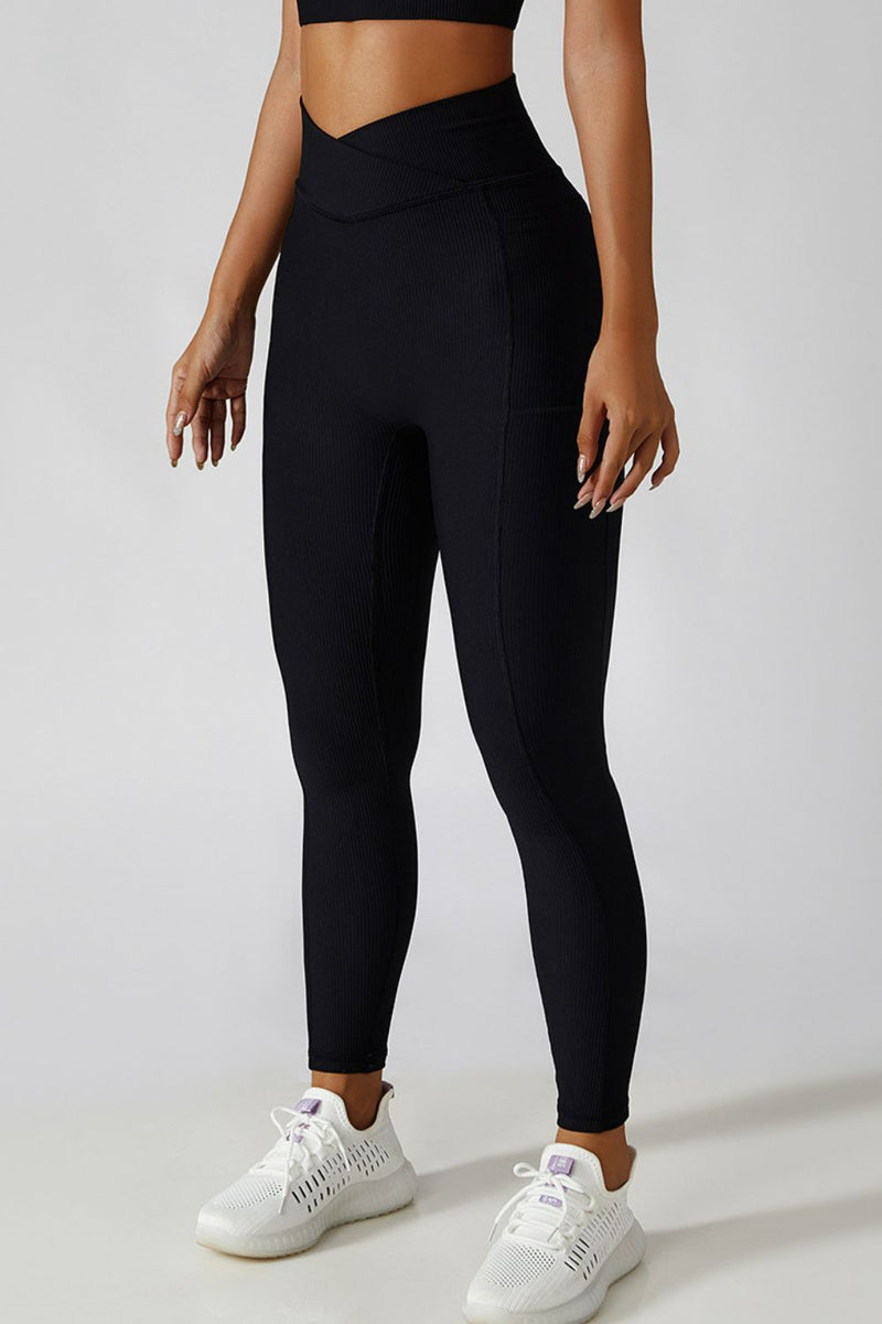 Frankie Basic Bae Crossover Waist Active Leggings