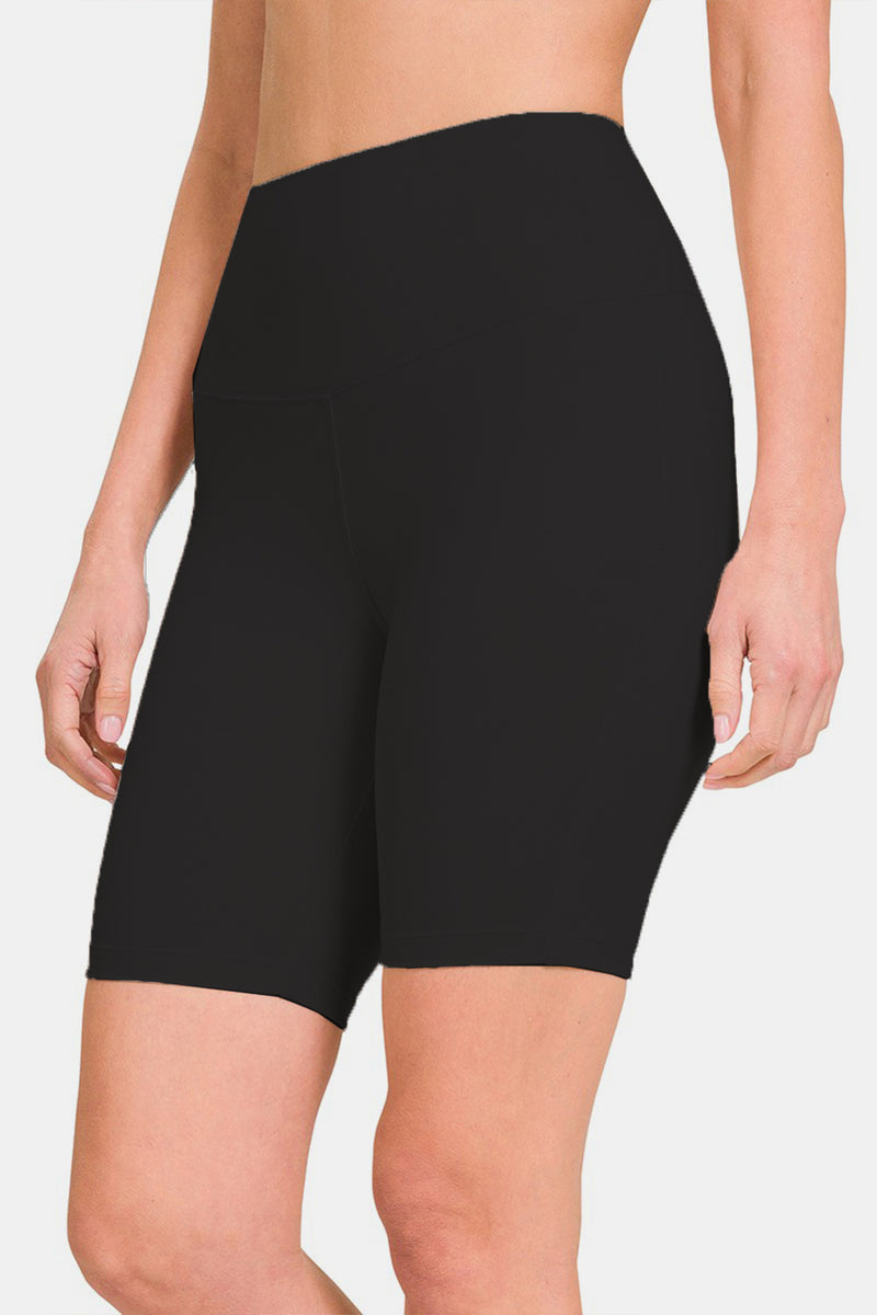 Jayce Zenana High Waist Active Shorts