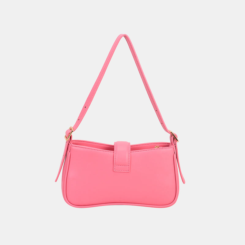 Monty Faux Leather Shoulder Bag