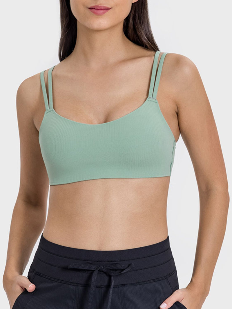 Julia Scoop Neck Double Strap Active Cami