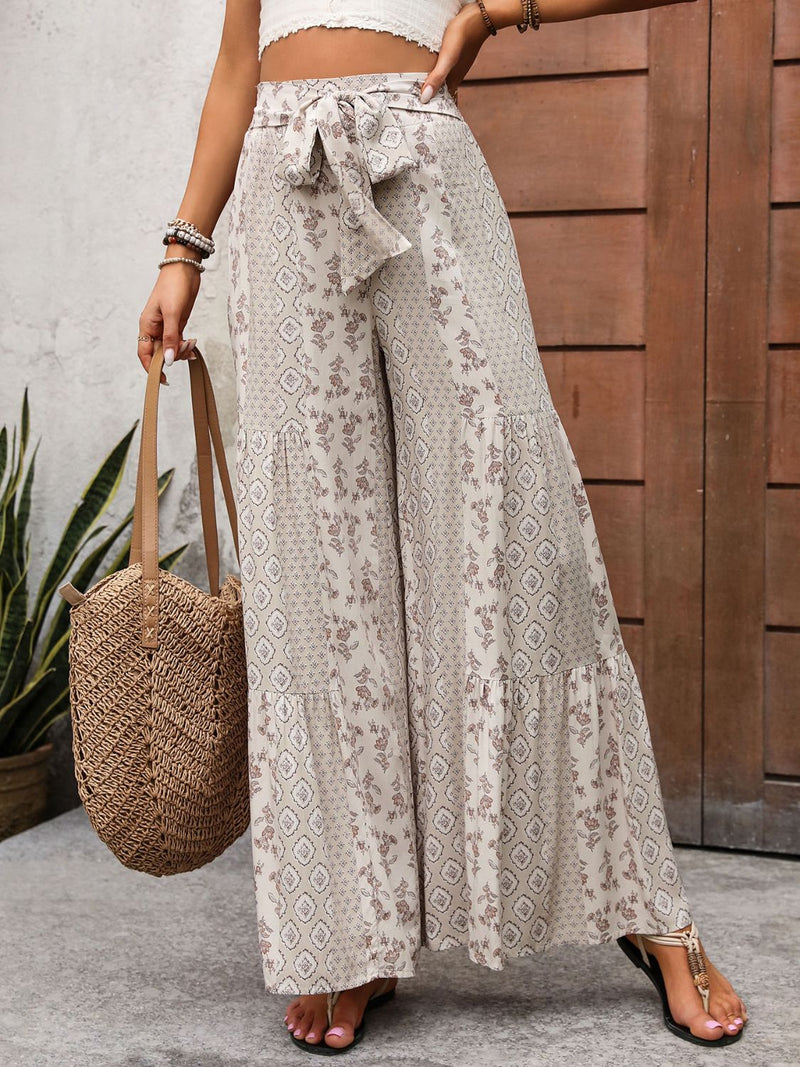 Ivy Printed Wide Leg Pants