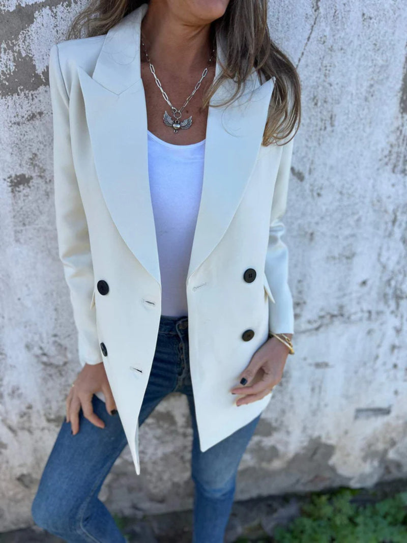 Kathleen Full Size Collared Neck Long Sleeve Blazer