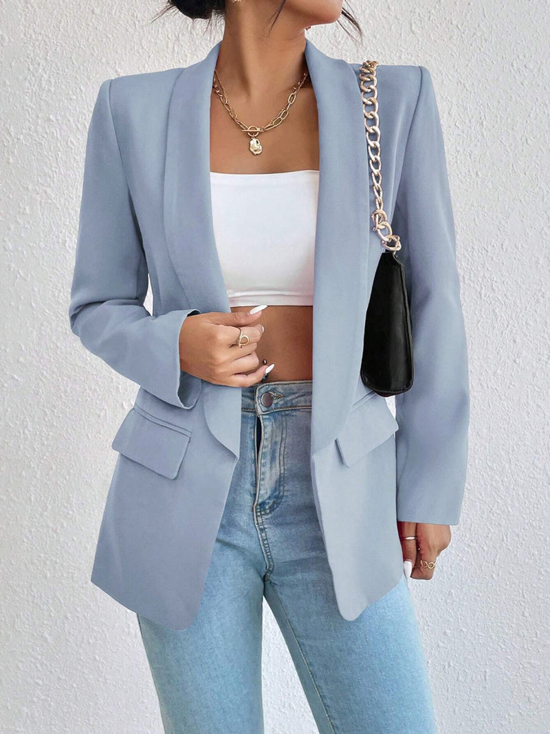 Chloe Shawl Collar Long Sleeve Blazer