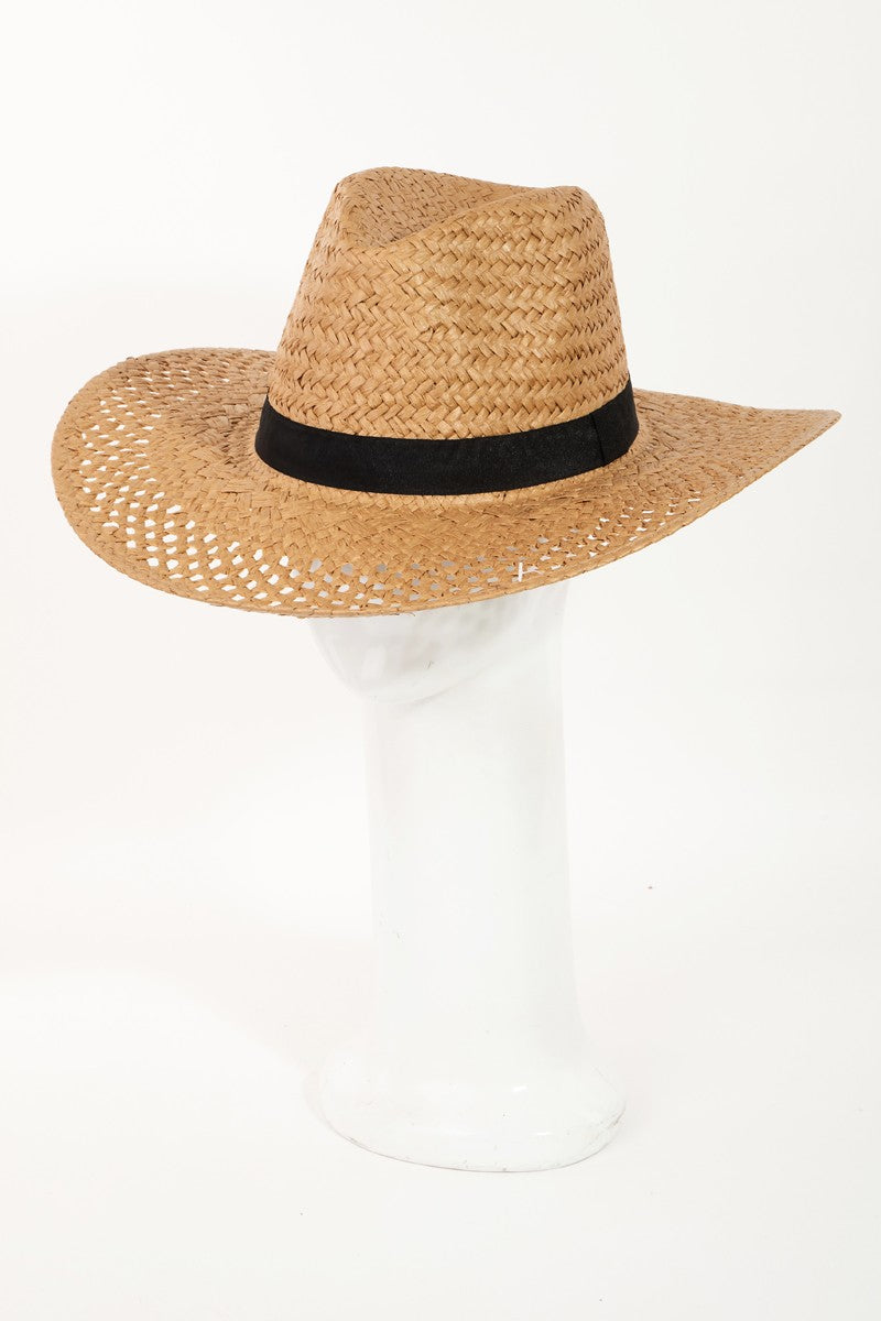 Landyn Basket Weave Straw Sun Hat