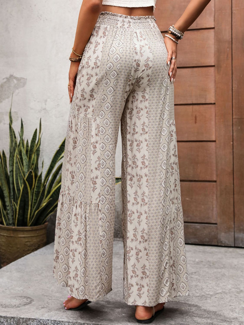 Ivy Printed Wide Leg Pants