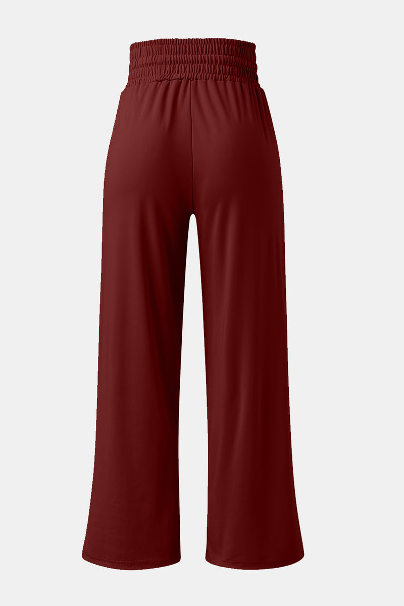 Jameson Full Size Drawstring High Waist Wide Leg Pants