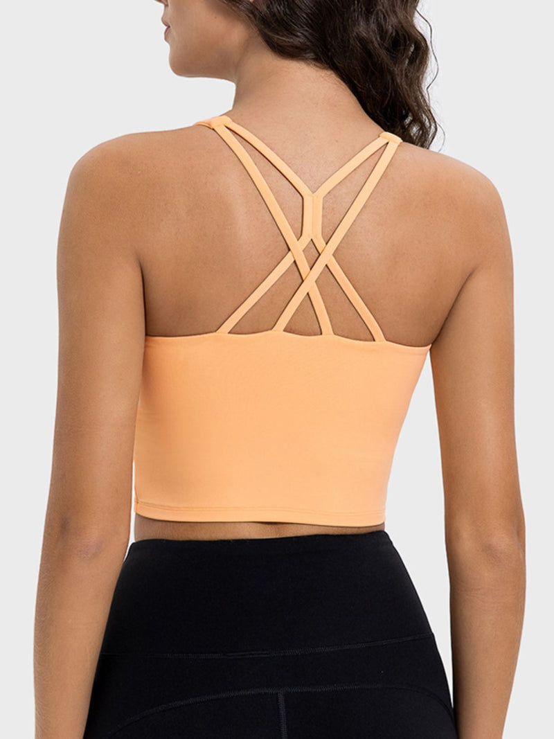 Piper Crisscross Round Neck Active Tank