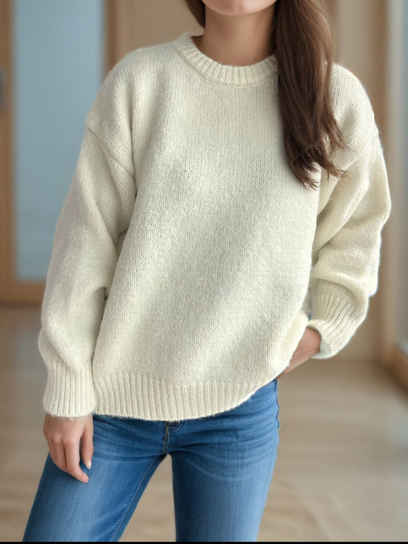 Lilah Round Neck Long Sleeve Sweater