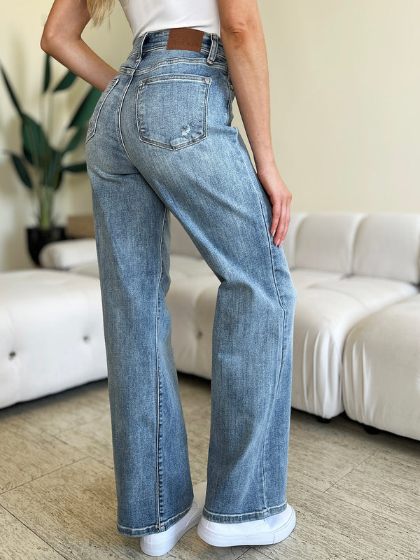 Vienna Judy Blue Full Size High Waist Straight Jeans