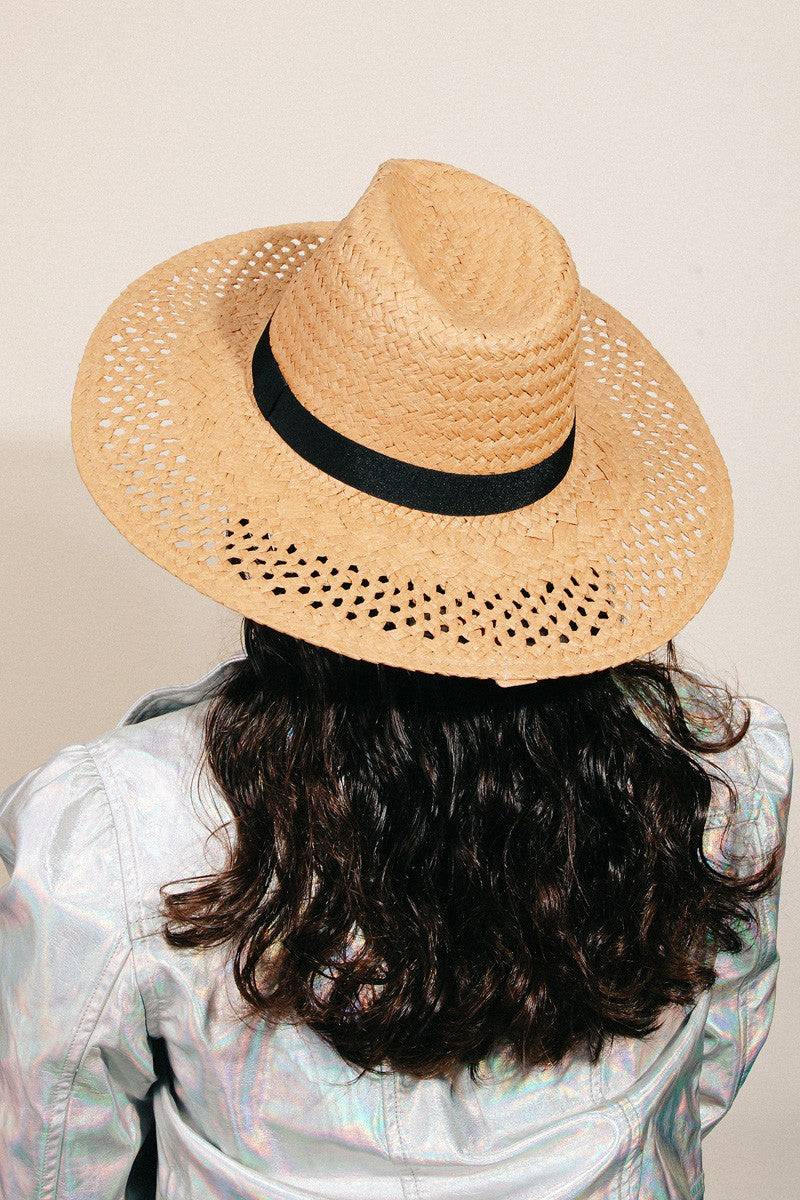 Landyn Basket Weave Straw Sun Hat