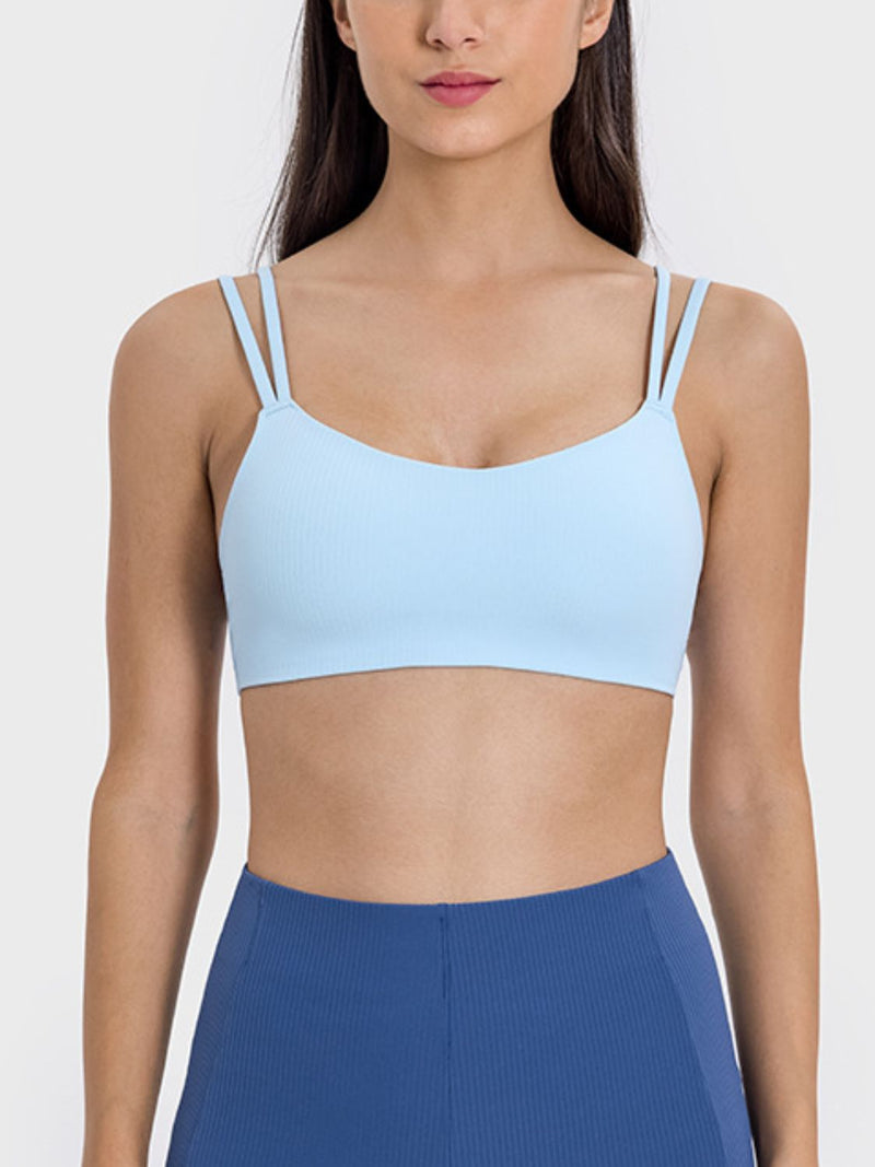 Julia Scoop Neck Double Strap Active Cami