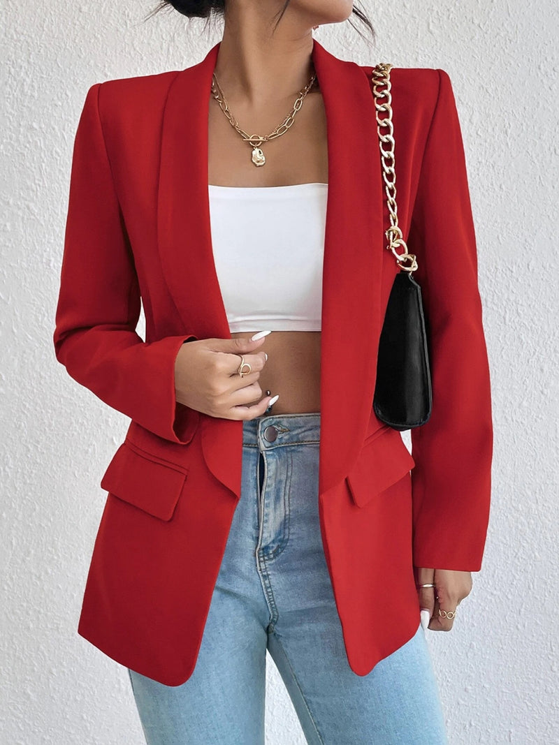 Chloe Shawl Collar Long Sleeve Blazer