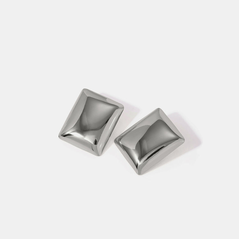 Lexi Stainless Steel Rectangular Stud Earrings