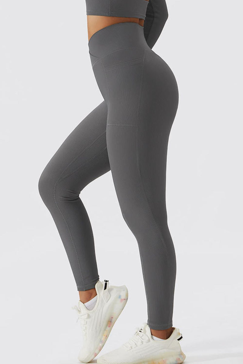 Frankie Basic Bae Crossover Waist Active Leggings