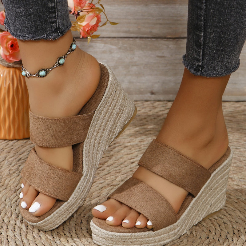 Remington Open Toe Wedge Sandals