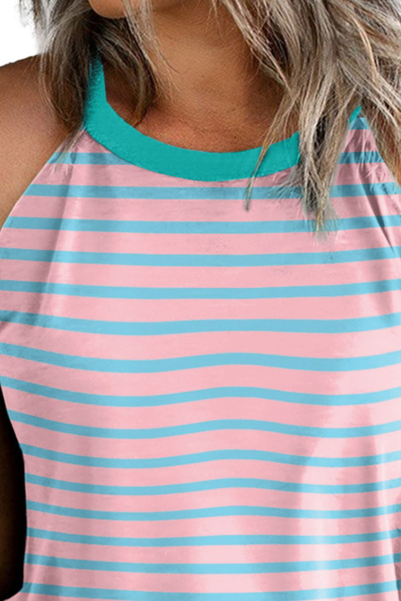 Myla Striped Round Neck Tank