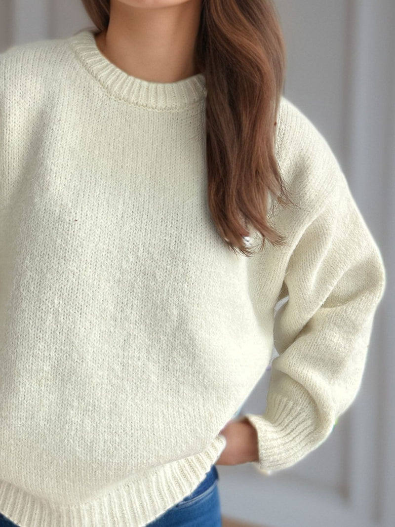 Lilah Round Neck Long Sleeve Sweater