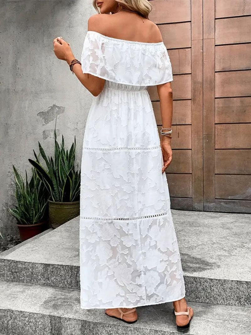 Hadlee Off-Shoulder Short Sleeve Maxi Dress