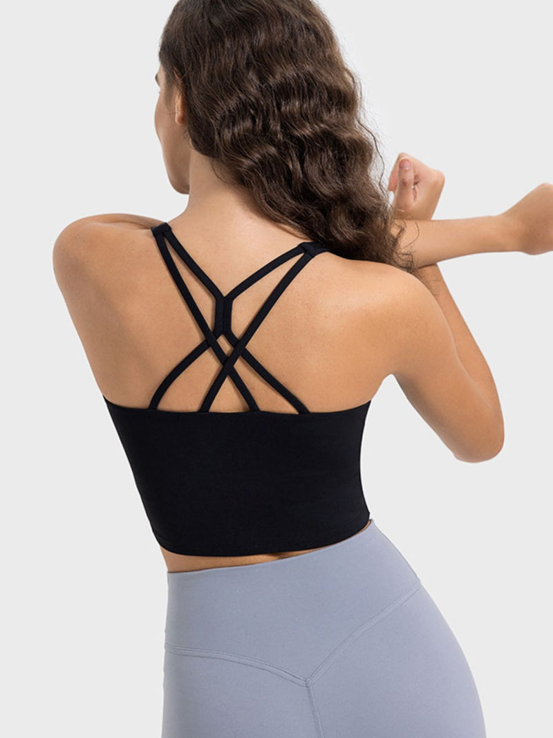 Piper Crisscross Round Neck Active Tank