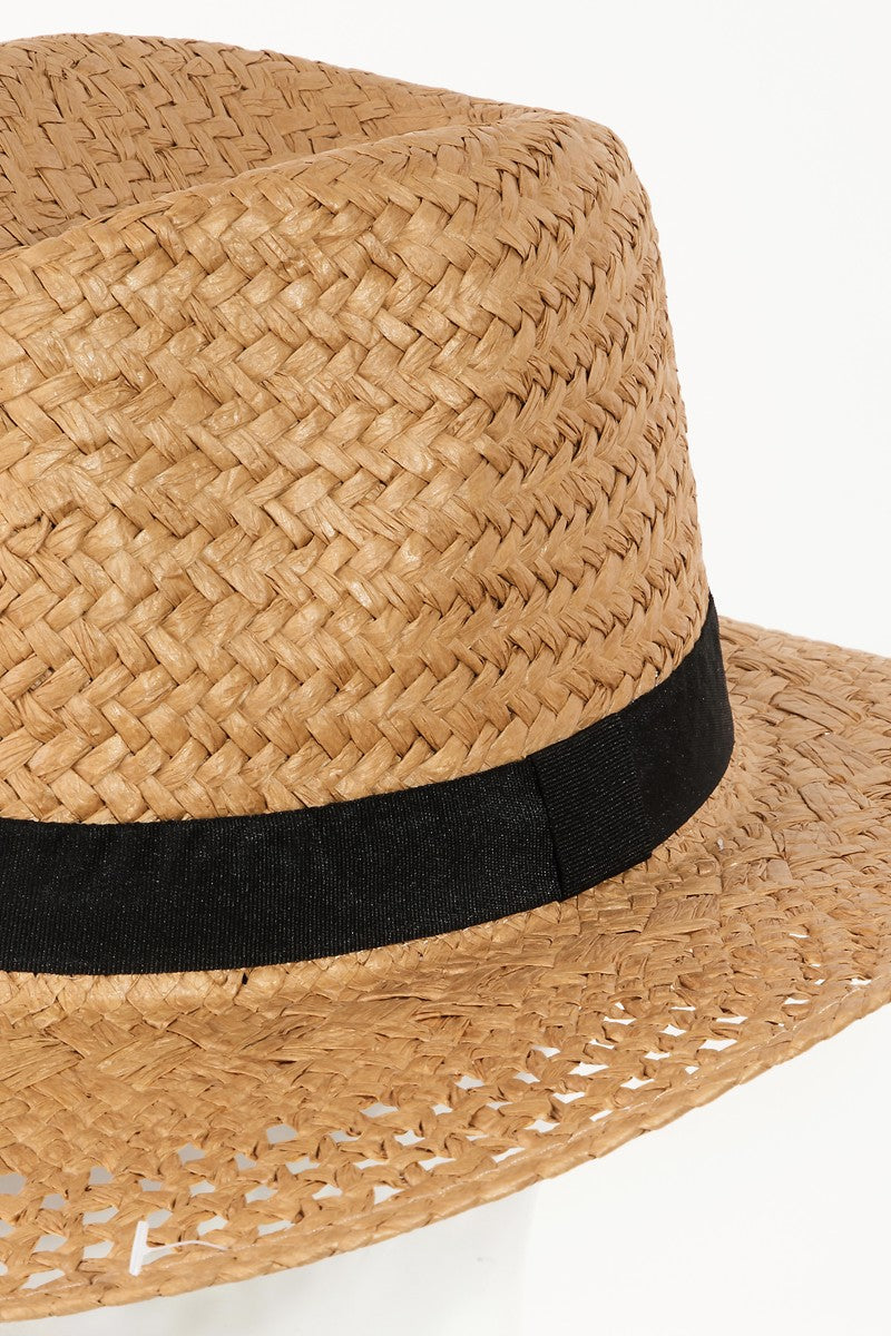 Landyn Basket Weave Straw Sun Hat