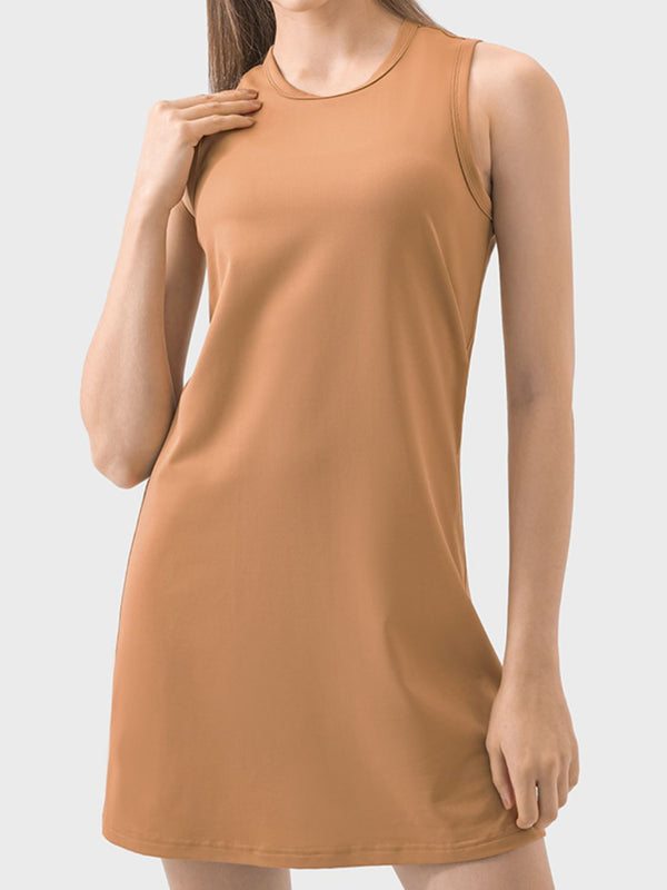 Vanna Round Neck Sleeveless Active Dress