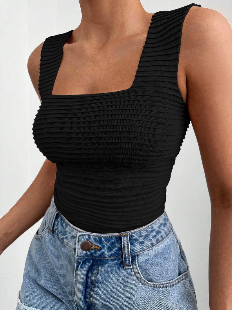 Serena Square Neck Wide Strap Tank