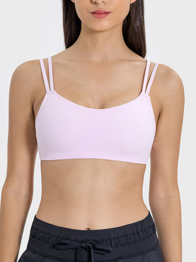 Julia Scoop Neck Double Strap Active Cami