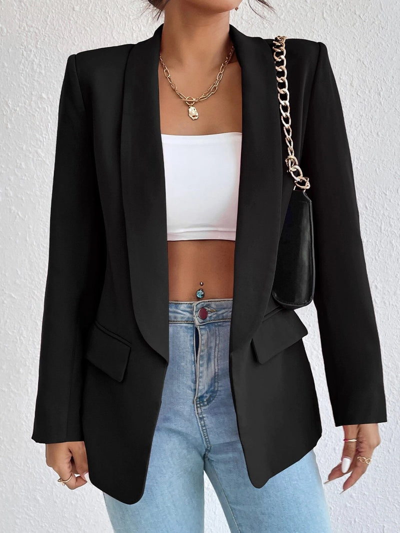 Chloe Shawl Collar Long Sleeve Blazer