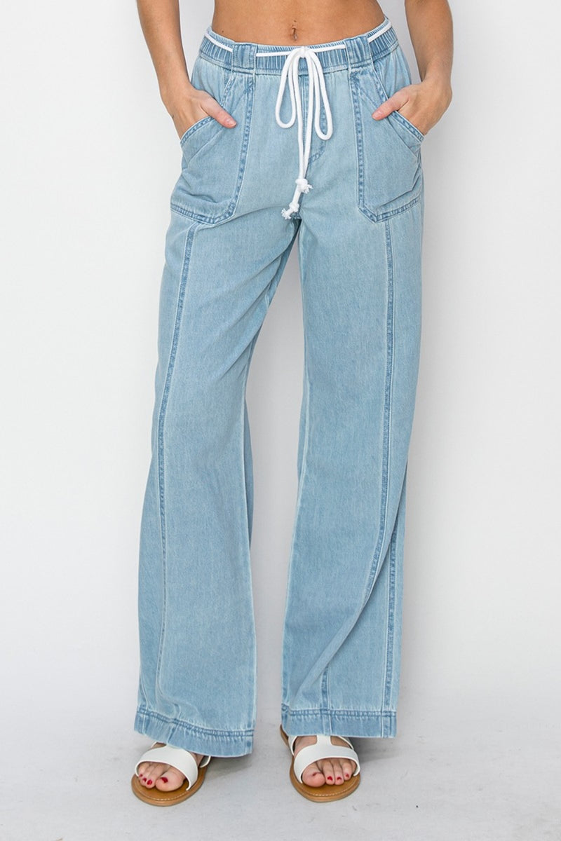 Anaya High Rise Straight Jeans