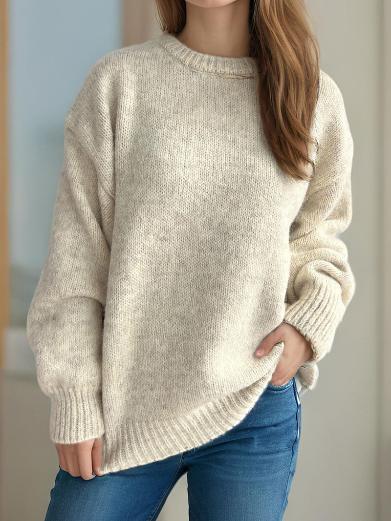 Lilah Round Neck Long Sleeve Sweater