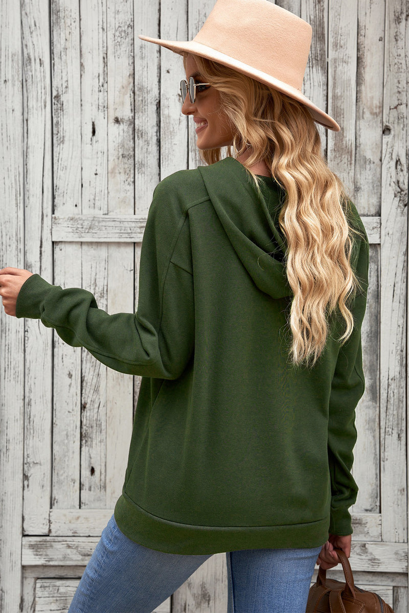 Macy Lace-Up Dropped Shoulder Hoodie