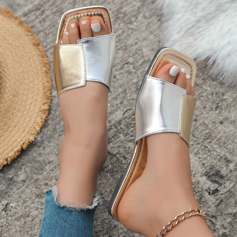 Nolie Contrast Open Toe Sandals