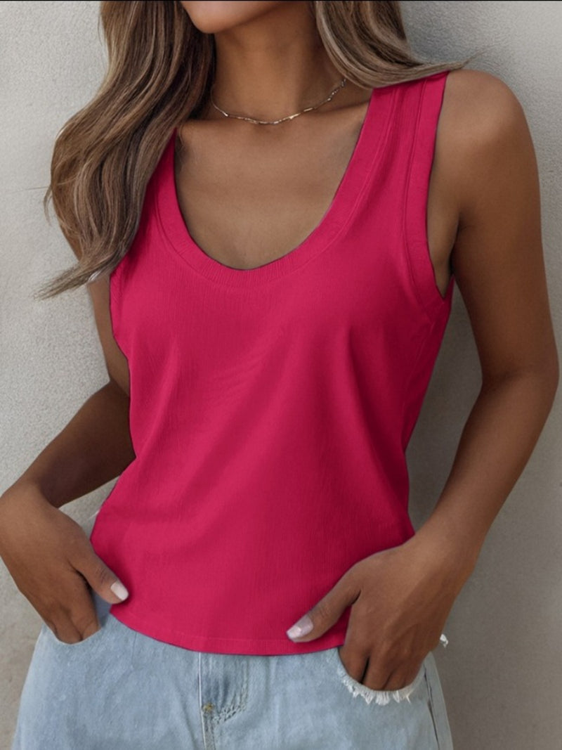 Alexandria Solid Scoop Neck Tank