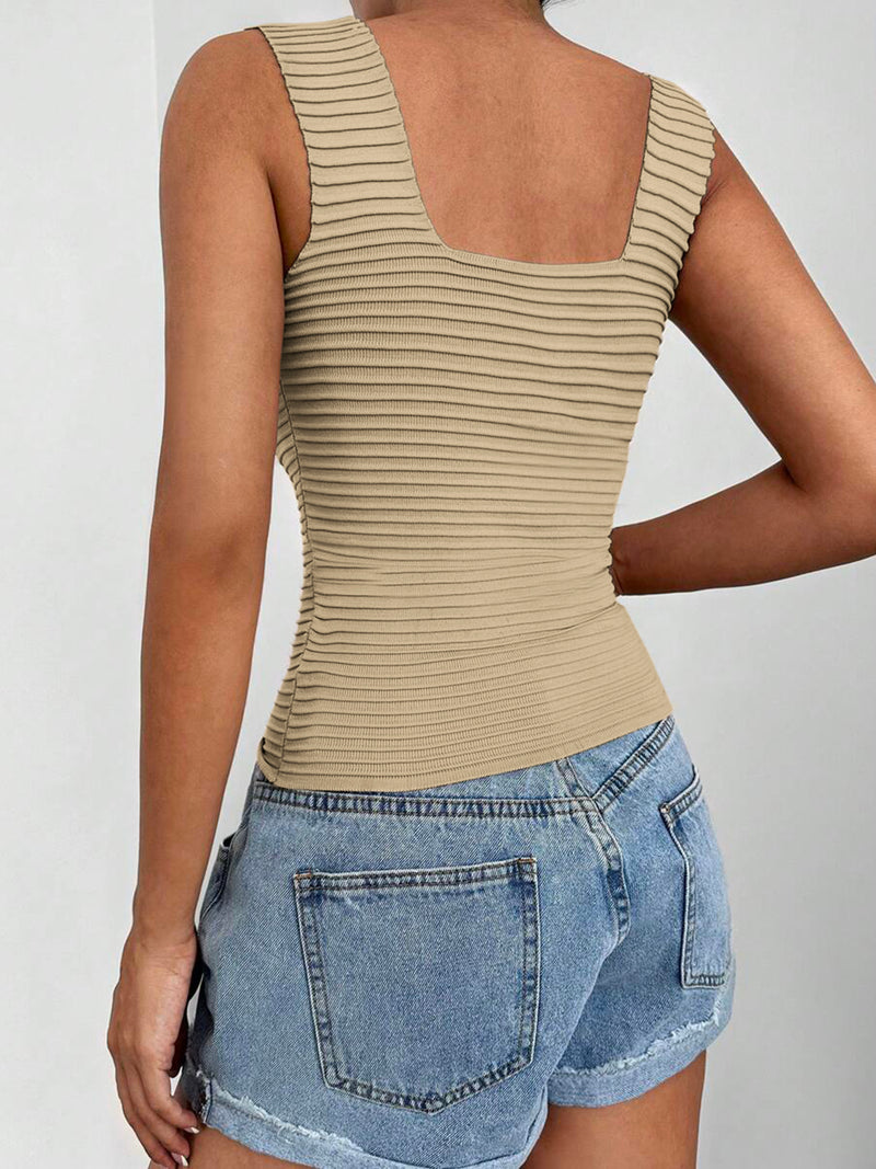 Serena Square Neck Wide Strap Tank