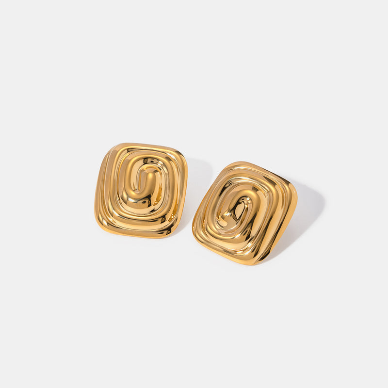 Rhea Stainless Steel Stud Earrings