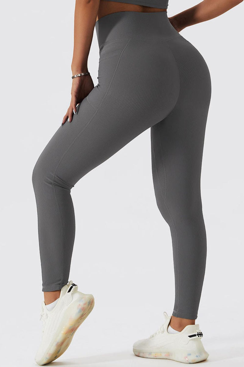 Frankie Basic Bae Crossover Waist Active Leggings