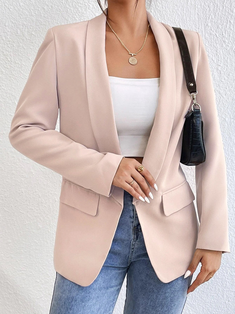 Chloe Shawl Collar Long Sleeve Blazer