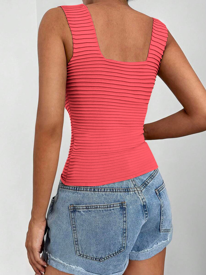 Serena Square Neck Wide Strap Tank