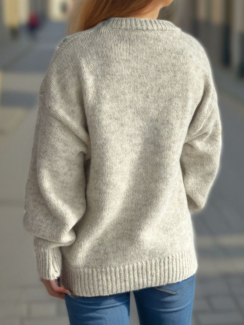 Lilah Round Neck Long Sleeve Sweater